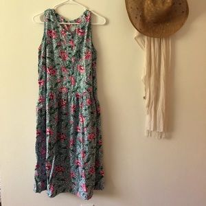 Vintage Floral Sun Dress